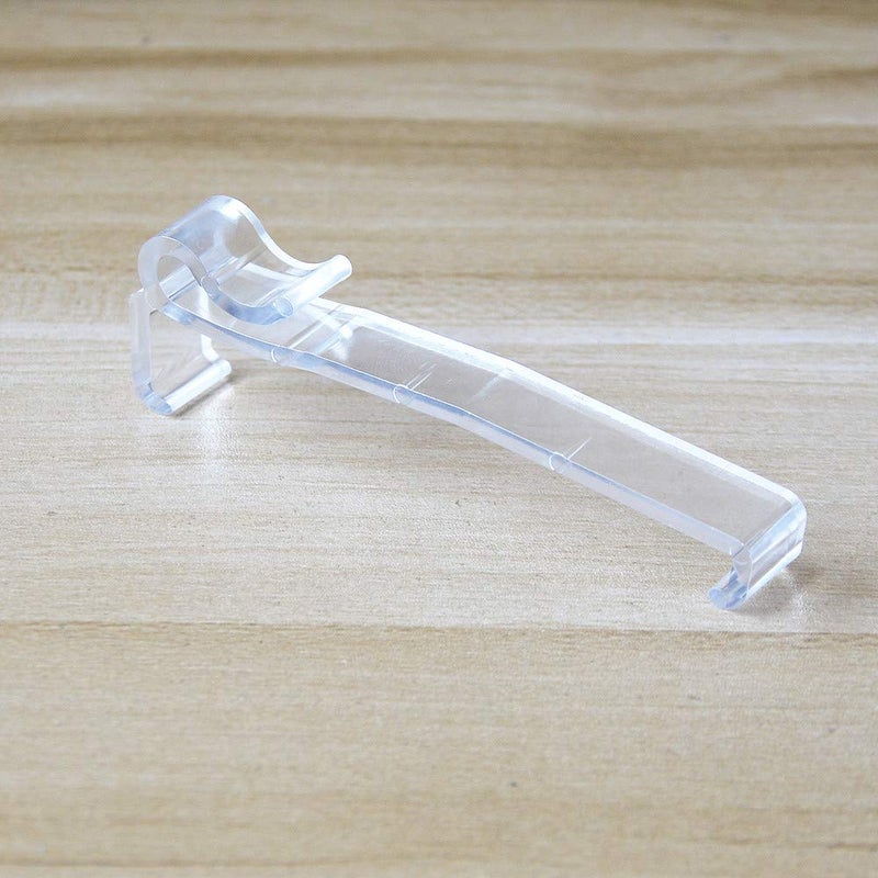 Cutelec Valance Clips 6pcs 3-1/4'' Window Blinds Hidden Clip Clear Plastic for Horizontal Blinds Valance Retainer Holder - Image 5